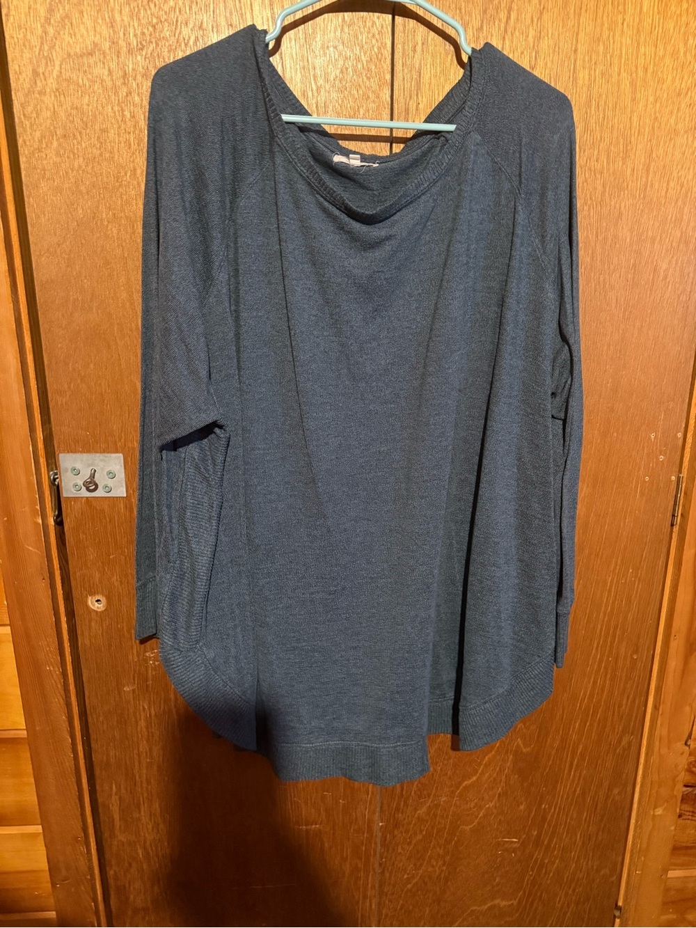 Maurices Navy Oversized Long Sleeve Pullover